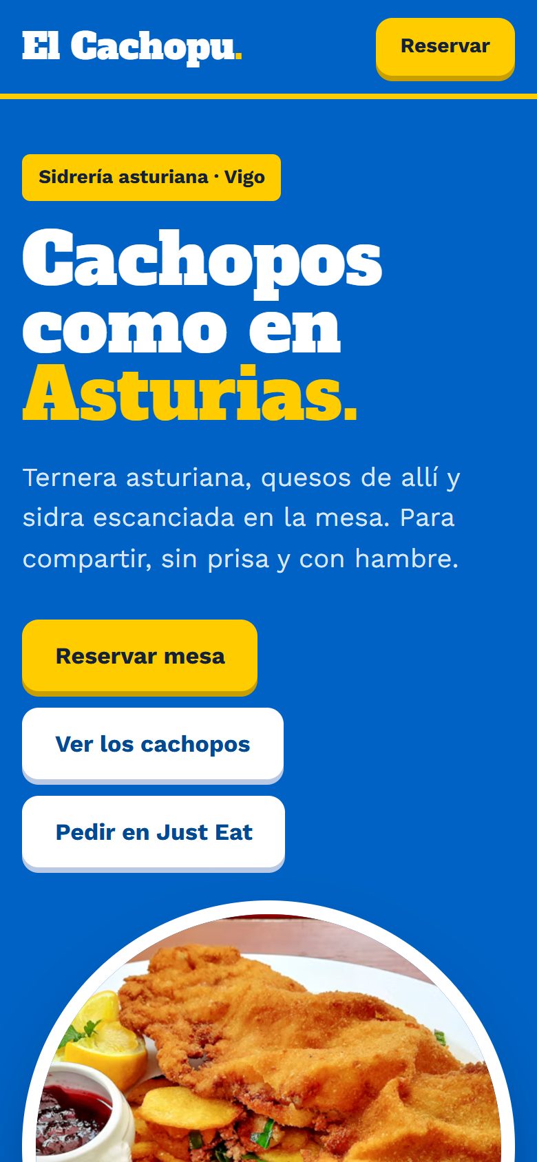 Demo de sidrería en el móvil